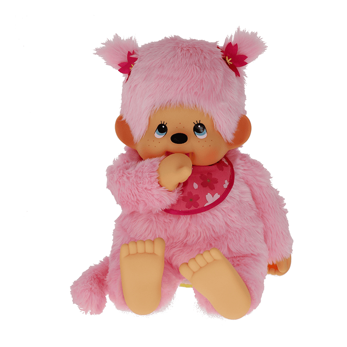 Classic Girl Cherry Blossom Monchhichi plush doll