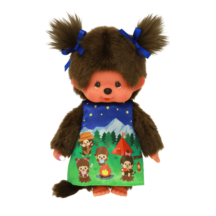 Camping Girl Monchhichi plush doll