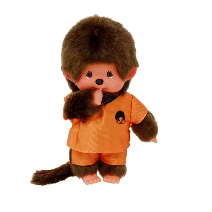 Soccer Boy Holland Monchhichi plush doll