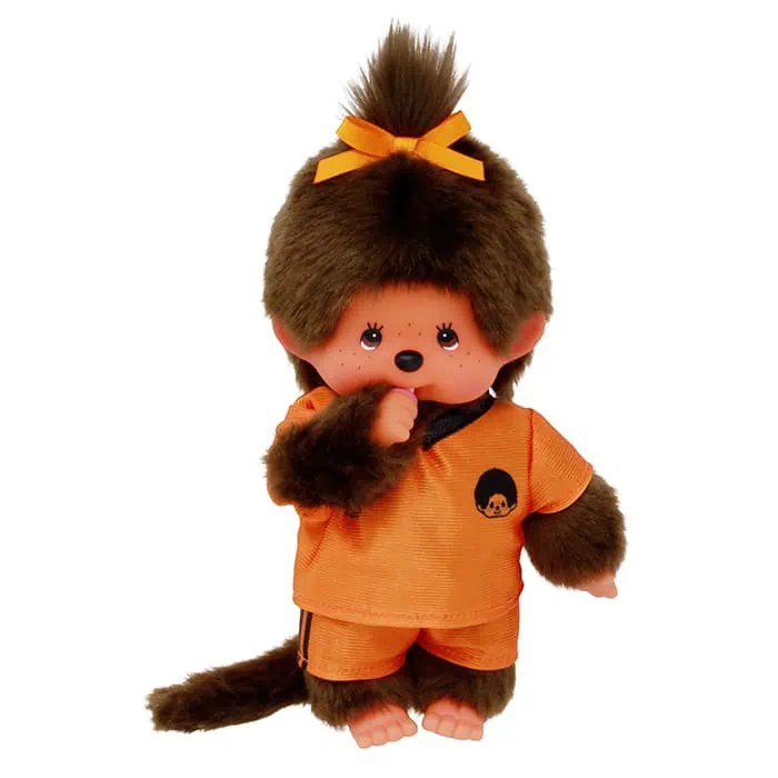 Soccer Girl Holland Monchhichi plush doll