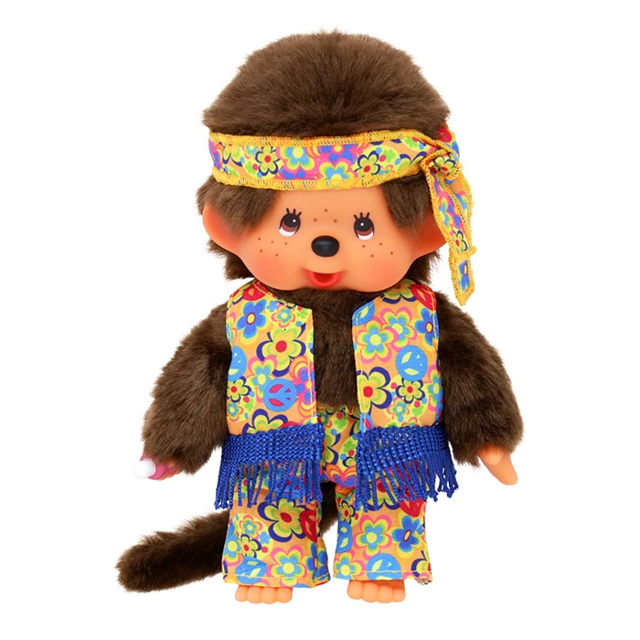 Flower Power Boy Monchhichi plush doll